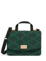 Sac Bandoulire Oeillet Coton Woomen Vert oeillet WOEI22