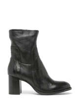 Bottines  Talon En Cuir Mjus Noir women P26206