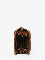 Porte-monnaie Cuir Biba Marron heritage BT12-vue-porte