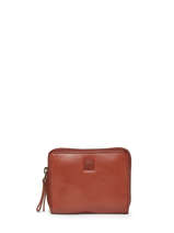 Portemonnee Texas Leder Biba Rood heritage BT11