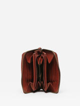 Portemonnee Texas Leder Biba Rood heritage BT11-vue-porte