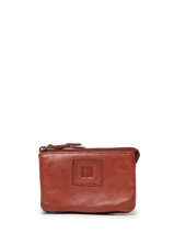 Portemonnee Heritage Leder Biba Rood heritage KA5
