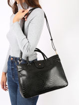 Handtas /cross Body Apolline Hexagona Zwart apolline 289958-vue-porte