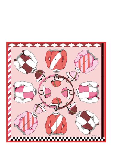 Longchamp Soie unie Foulard Roze