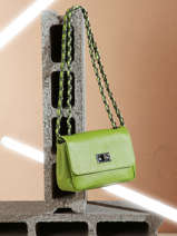 Sac Bandouliere Caviar Cuir Milano Vert caviar CA21122