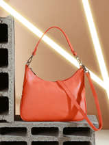 Schoudertas Caviar Leder Milano Oranje caviar CA23065