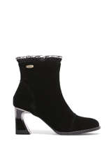 Bottines  Talon Jacbo En Cuir Laura vita Noir women JACBO12