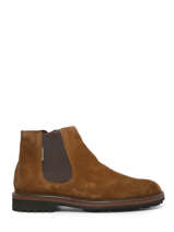 Chelsea Boots En Cuir Mephisto Marron men P5143617