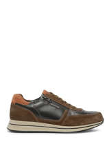 Sneakers Gilford Uit Leder Mephisto Bruin men P5143632