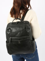 Business Rugzak Basilic pepper Zwart traveler BTRA10-vue-porte
