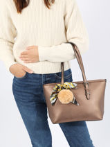 Sac Port paule Grained Miniprix Marron grained F2531-vue-porte