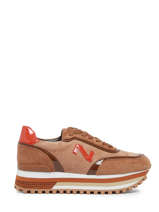 Sneakers En Cuir Nathan baume Marron women 232NS26