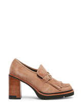 Mocassins  Talon En Cuir Nathan baume Marron women 232N55