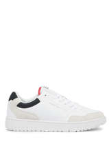 Sneakers Uit Leder Tommy hilfiger Wit men 4730YBS