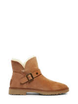 Enkellaarsjes Uit Leder Ugg Bruin women 1132993