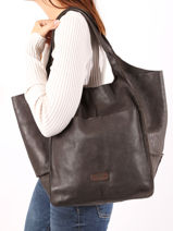 Sac Port paule Heritage Cuir Biba Noir heritage HOM1L-vue-porte