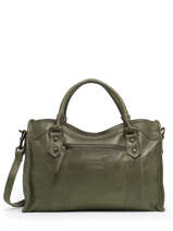 Sac Port Main Cow Cuir Basilic pepper Vert cow BCOW22