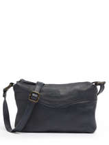 Sac Bandoulire Cow Cuir Basilic pepper Bleu cow BCOW68