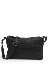 Sac Bandoulire Cow Cuir Basilic pepper Noir cow BCOW68