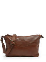 Sac Bandoulire Cow Cuir Basilic pepper Marron cow BCOW68