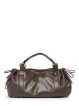Sac Port paule Icone Icone Cuir Gerard darel Marron icone H401