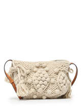 Sac Bandoulire Mini 24h Laine Gerard darel Beige wool W436