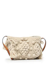 Cross Body Tas Wool Wol Gerard darel Beige wool W436