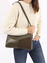 Handtas Cobra David jones Groen cobra 2-vue-porte