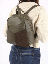 Sac  Dos David jones Vert cobra 4-vue-porte