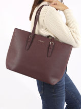 Sac Port paule A4 Format A4 David jones Violet format a4 CM6738-vue-porte