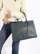 Schoudertas A4 Formaat Format A4 David jones Blauw format a4 CH21083A-vue-porte