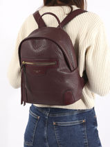 Sac  Dos David jones Violet bubble 4-vue-porte