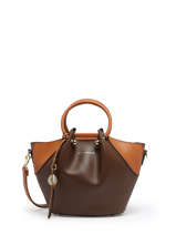 Sac Bandoulire Gretel Ted lapidus Marron gretel TLAU8931
