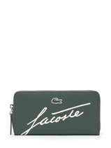 Portefeuille Lacoste Groen l.12.12 concept seasonal NF4474SJ
