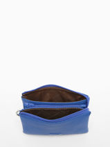 Etui 2 Compartimenten Leder Nathan baume Blauw original n 283N-vue-porte