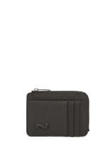 Porte-monnaie Avec Porte-cartes Cuir Nathan baume Noir original n 217N