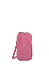 Telefoontasje Velvet Leder Milano Roze velvet VE21104G