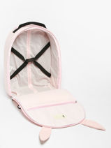 Kinderkoffer Trixie Roze animals 87-vue-porte