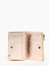 Portemonnee Leder Etrier Roze etincelle irisee EETI619-vue-porte