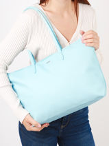 Schoudertas L.12.12 Concept Lacoste Blauw l.12.12 concept NF1888PO-vue-porte