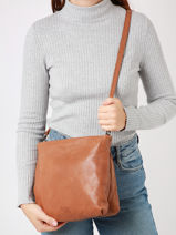 Cross Body Tas Smart Leder Basilic pepper Bruin smart BSMA09-vue-porte