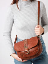 Cross Body Tas Basilic pepper Bruin toscane BTOS01-vue-porte