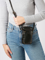 tui Tlphone Et Bandoulire Cuir Basilic pepper Noir boston BBOS04-vue-porte