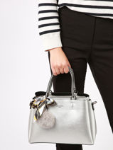 Sac Port Main Sable  Miniprix Argent sable PBG00253-vue-porte