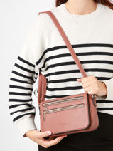 Sac Bandoulire Zip Miniprix Rose zip Z83048-vue-porte