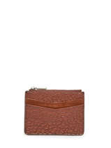 Porte-cartes Cuir Mila louise Marron vintage 3570J