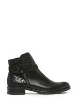 Bottines Tierra En Cuir Dorking Noir accessoires D8906