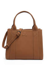 Sac  Main Breda Cuir Nathan baume Marron mondrian 2