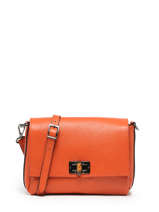 Cross Body Tas Caviar Leder Milano Oranje caviar CA22113