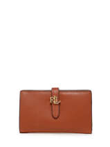 Portefeuille Cuir Lauren ralph lauren Marron dryden 32915358
